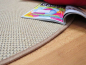 Preview: Flachgewebe Teppich beige rund