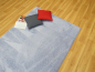Preview: Hochflor Teppich blau