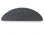 Preview: Sisal Mara Deluxe schwarz, Stufenmatten mit Comfort Vliesrücken