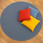 Preview: Gekettelter Teppich blaugrau