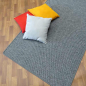 Preview: Flachgewebe Teppich anthrazit