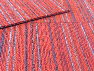 Teppichfliesen Stripes XL im Format 50 x 100 cm