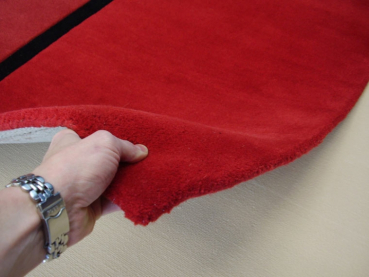 Preview: Handtuft Teppich rot