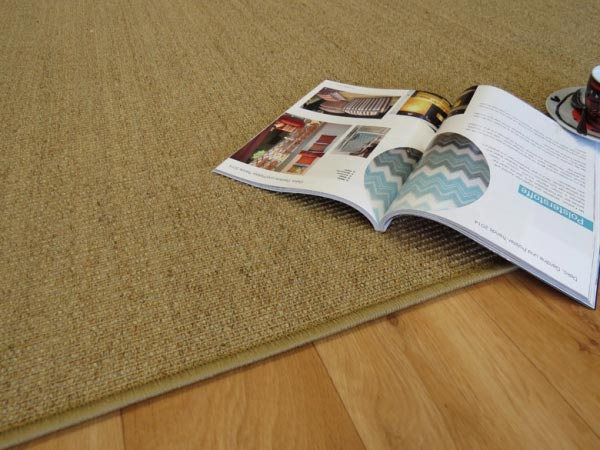 Sisal Teppich Natur gekettelt