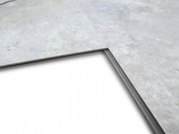 Primero Klick Vinylboden Fliese Fb. grau