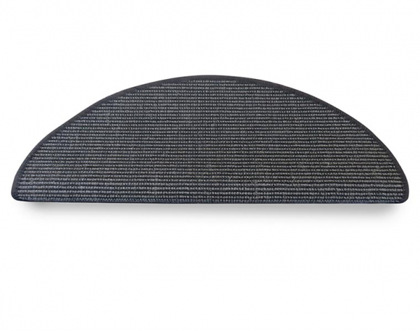 Sisal Mara Deluxe schwarz, Stufenmatten mit Comfort Vliesrücken