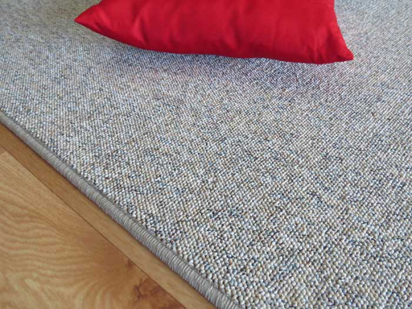 Kettelteppich Schlinge blau