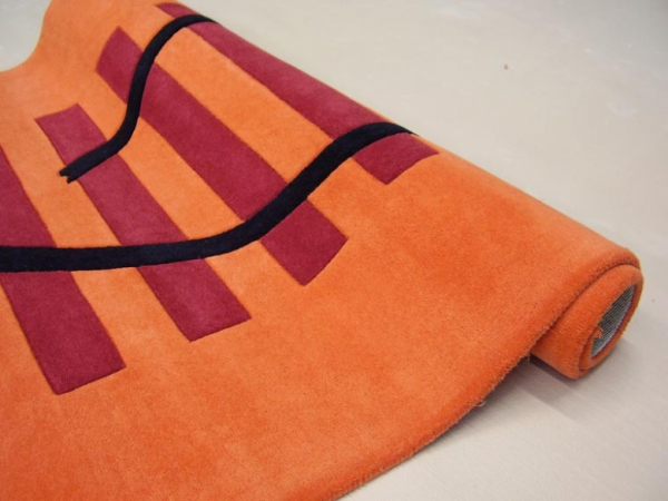 Designer Handtuft Teppich Herz "Einzelstück"