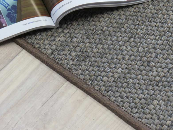 Flachgewebe Teppich in grau