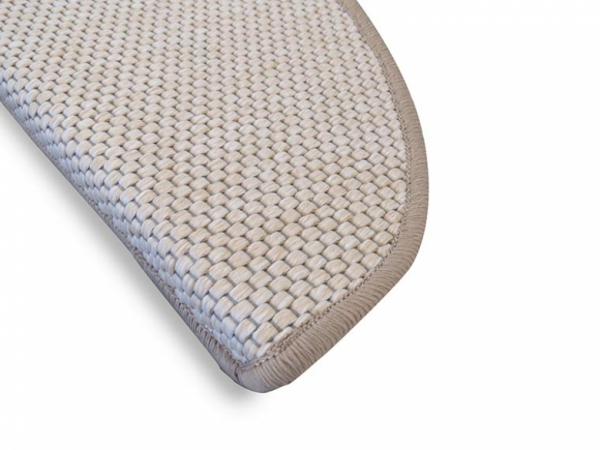 Stufenmatten Flachgewebe Sand hellbeige