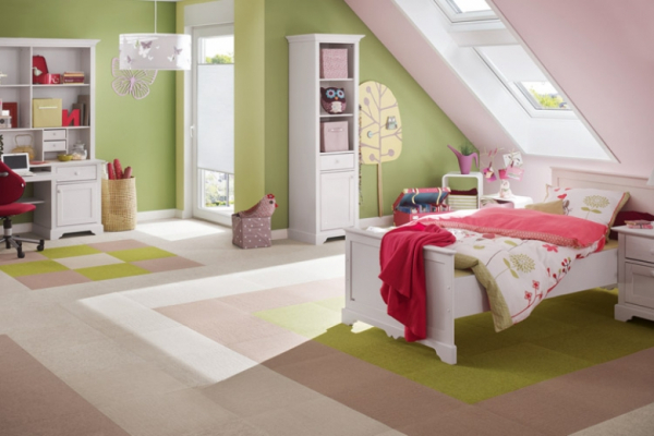 Tretford Teppichfliesen in den Farben braun und beige