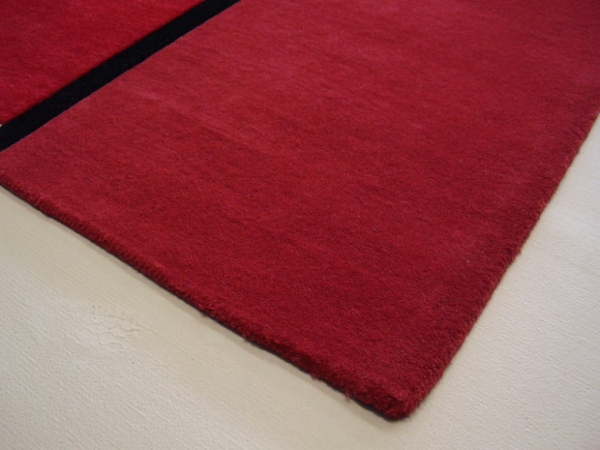 Designer Handtuft Teppich Viva 15 red