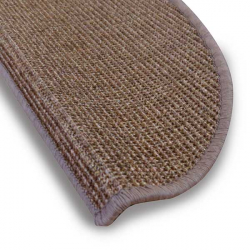 Sisal Stufenteppich in Cognac - Farbe braun