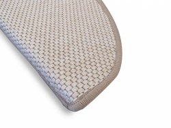 Stufenmatten Flachgewebe Sand hellbeige