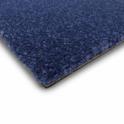 Velour Teppichfliesen Diamant blau